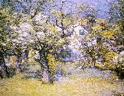 John J Enneking Through the Orchard oil on canvas